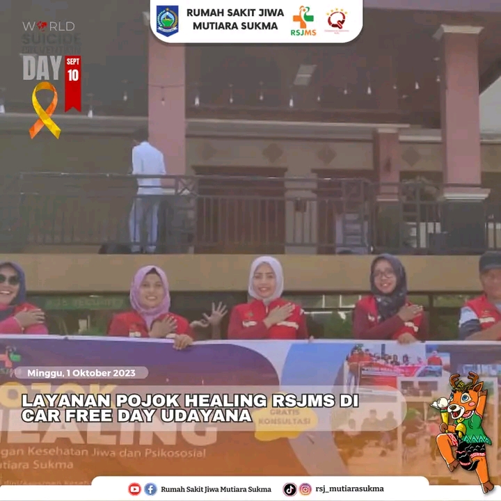 LAYANAN POJOK HEALING RSJMS DI CAR FREE DAY UDAYANA